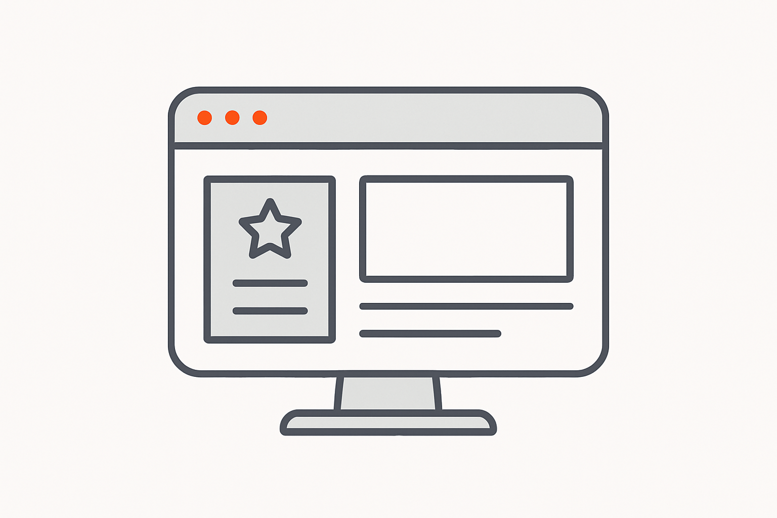 Modern website illustration